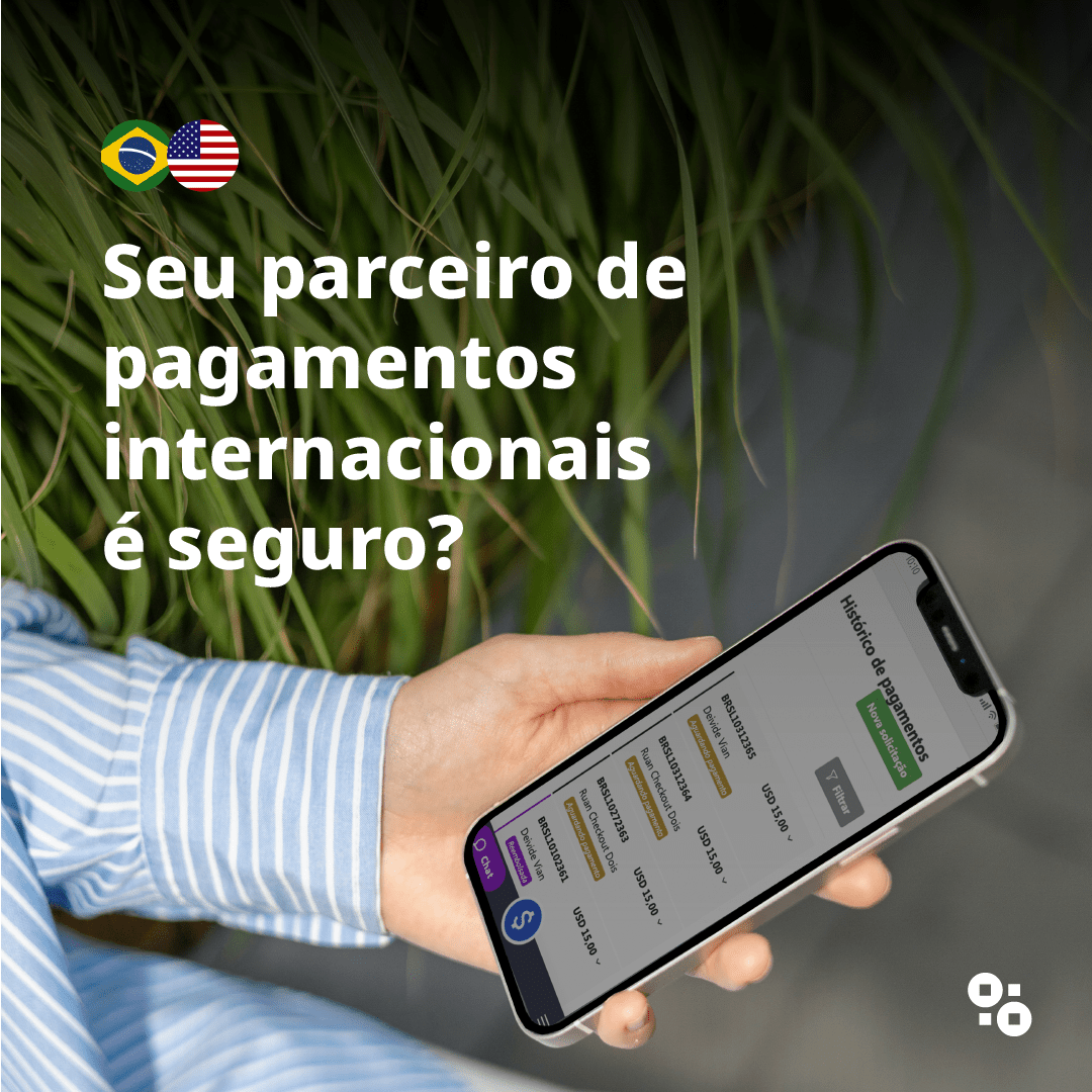 Publicidade do CambioCheckout, plataforma segura e licenciada de transações internacionais da CambioReal